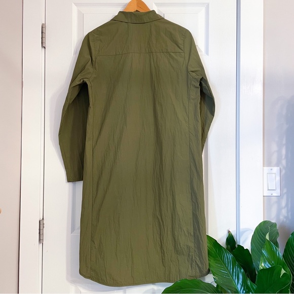 Clutch Olive Green Trench Coat Lightweight Military Rain Jacket - Picture 2 of 11